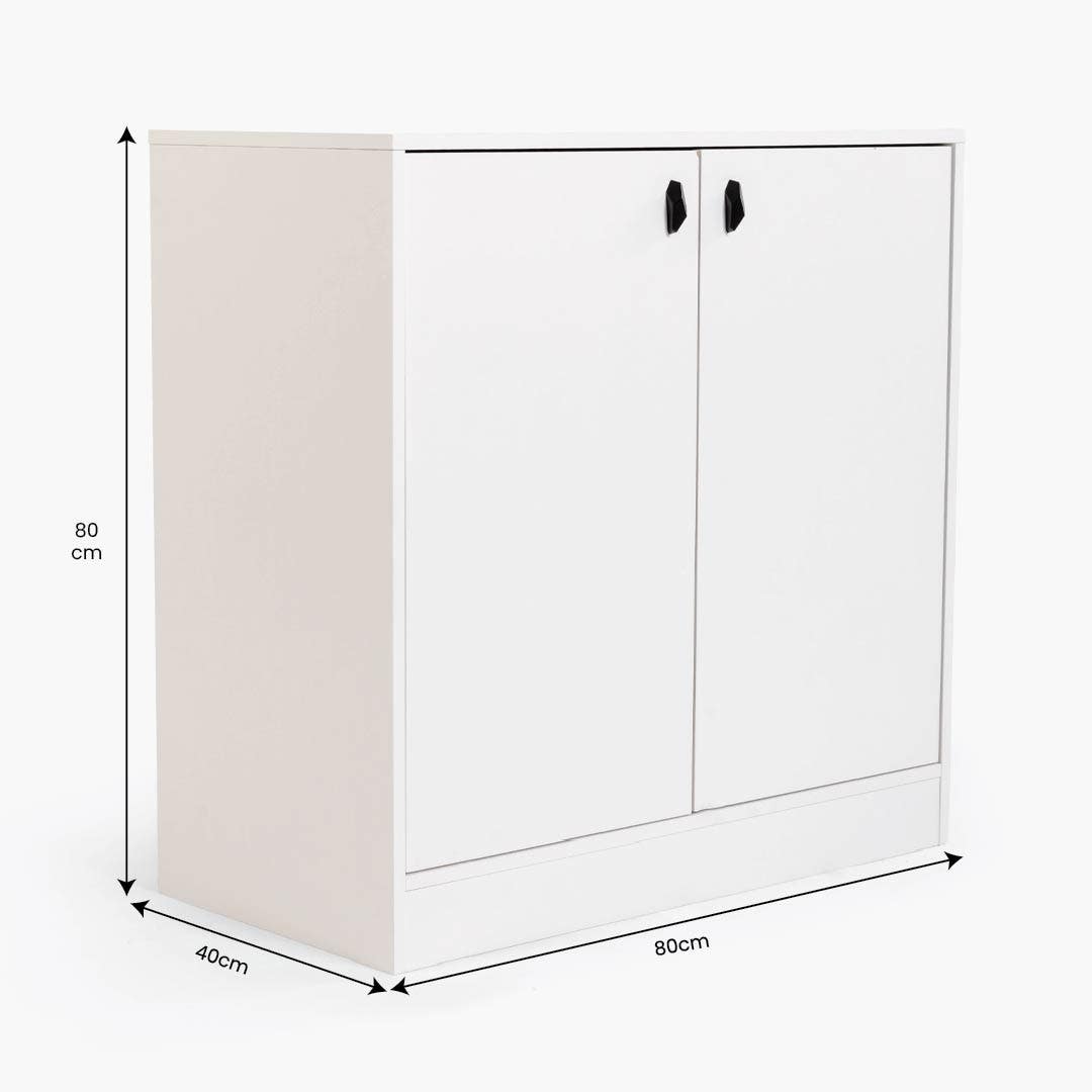 Bilin 10-Pair Shoe Cabinet White
