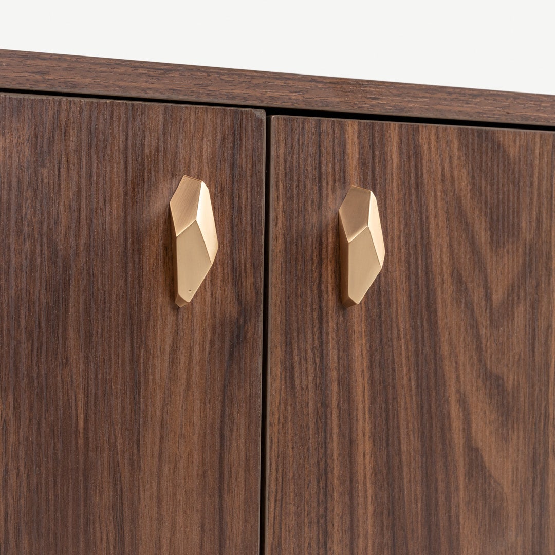 Bilin 10-Pair Shoe Cabinet Walnut