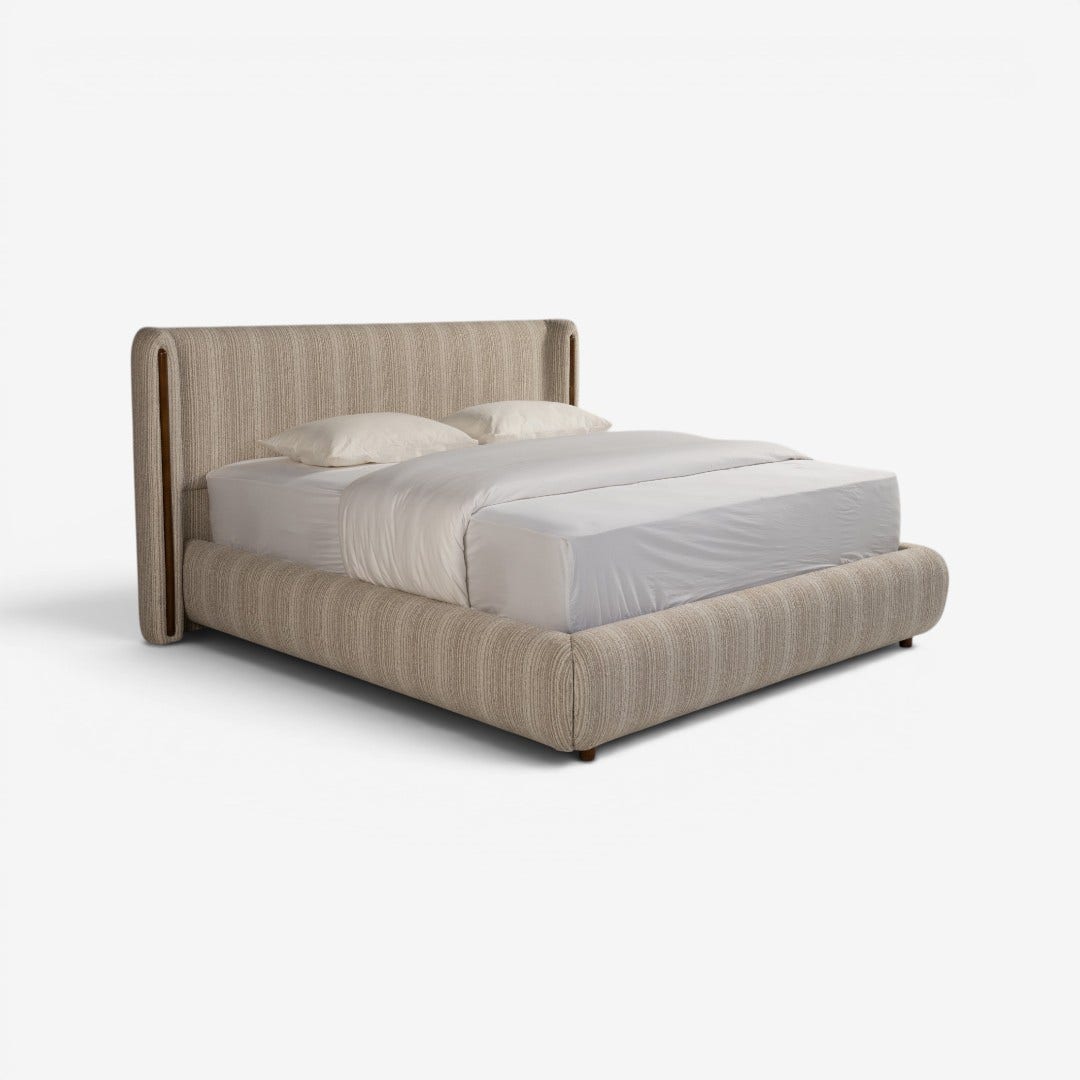 Arun Hydraulic King Bed 180x200cm Ecru