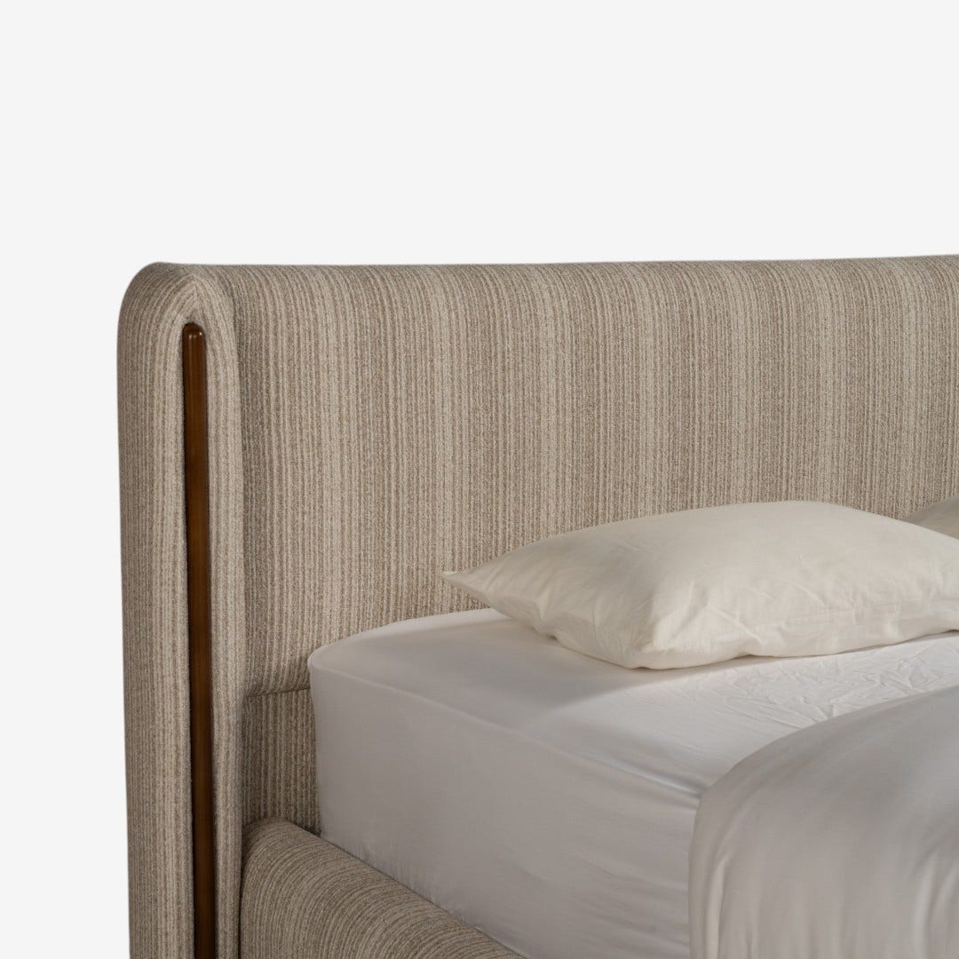 Arun Hydraulic King Bed 180x200cm Ecru