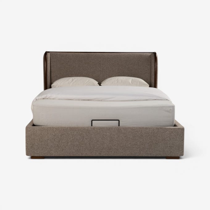 Eldar Hydraulic Queen Bed 160x200cm Grey Eldar Hydraulic Queen Bed 160x200cm Grey