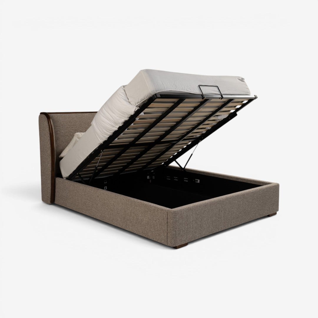 Eldar Hydraulic Queen Bed 160x200cm Grey