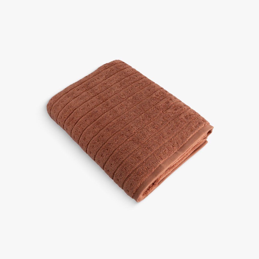 Lirona Bath Sheet Terracotta - 90x150cm