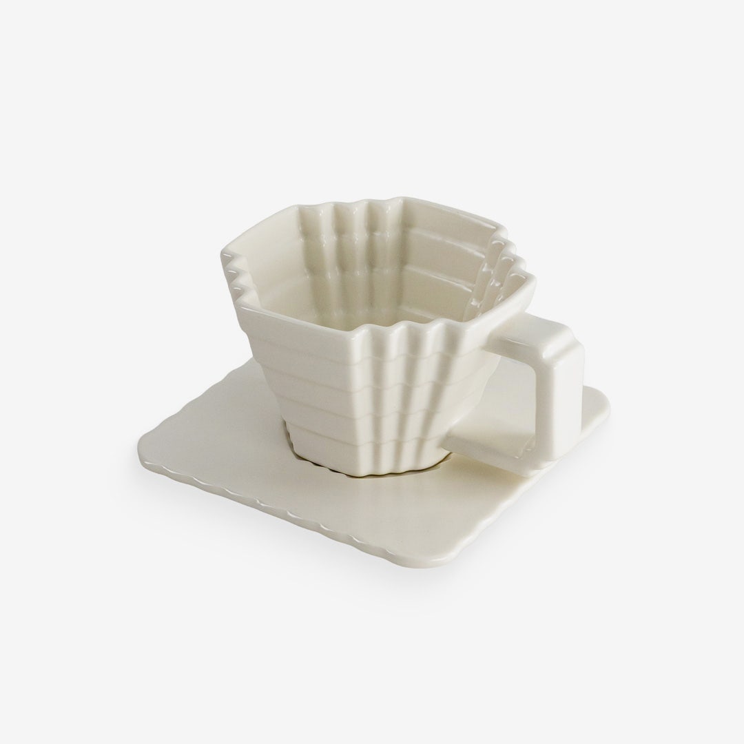 Livra Cup & Saucer White - 230ml