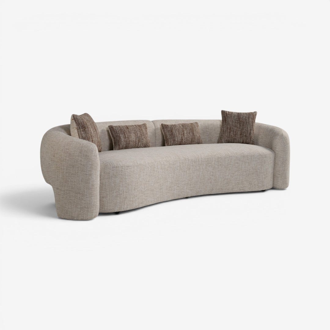 Meona 4 Seater Sofa Beige