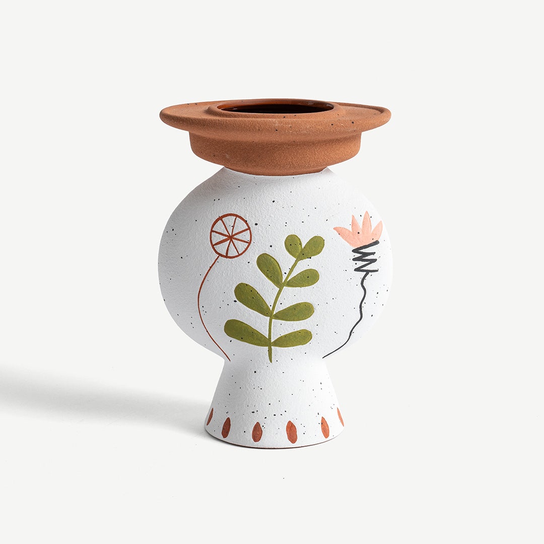 Adore Hand Painted Goblet Vase