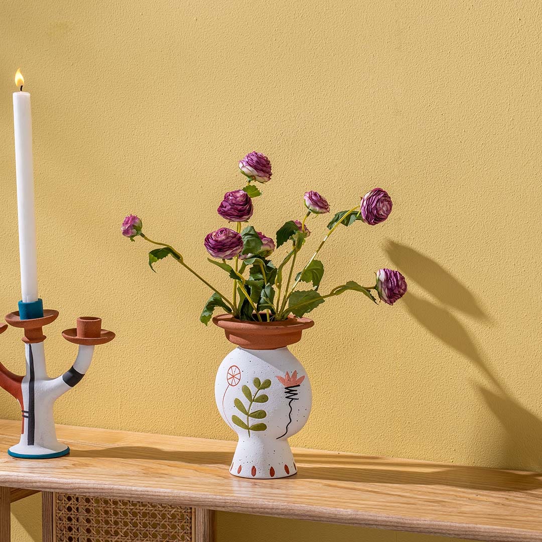 Adore Hand Painted Goblet Vase