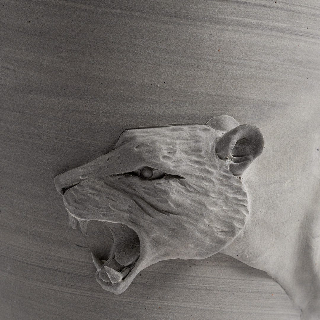 Afreen Tiger Engraved Handmade Vase