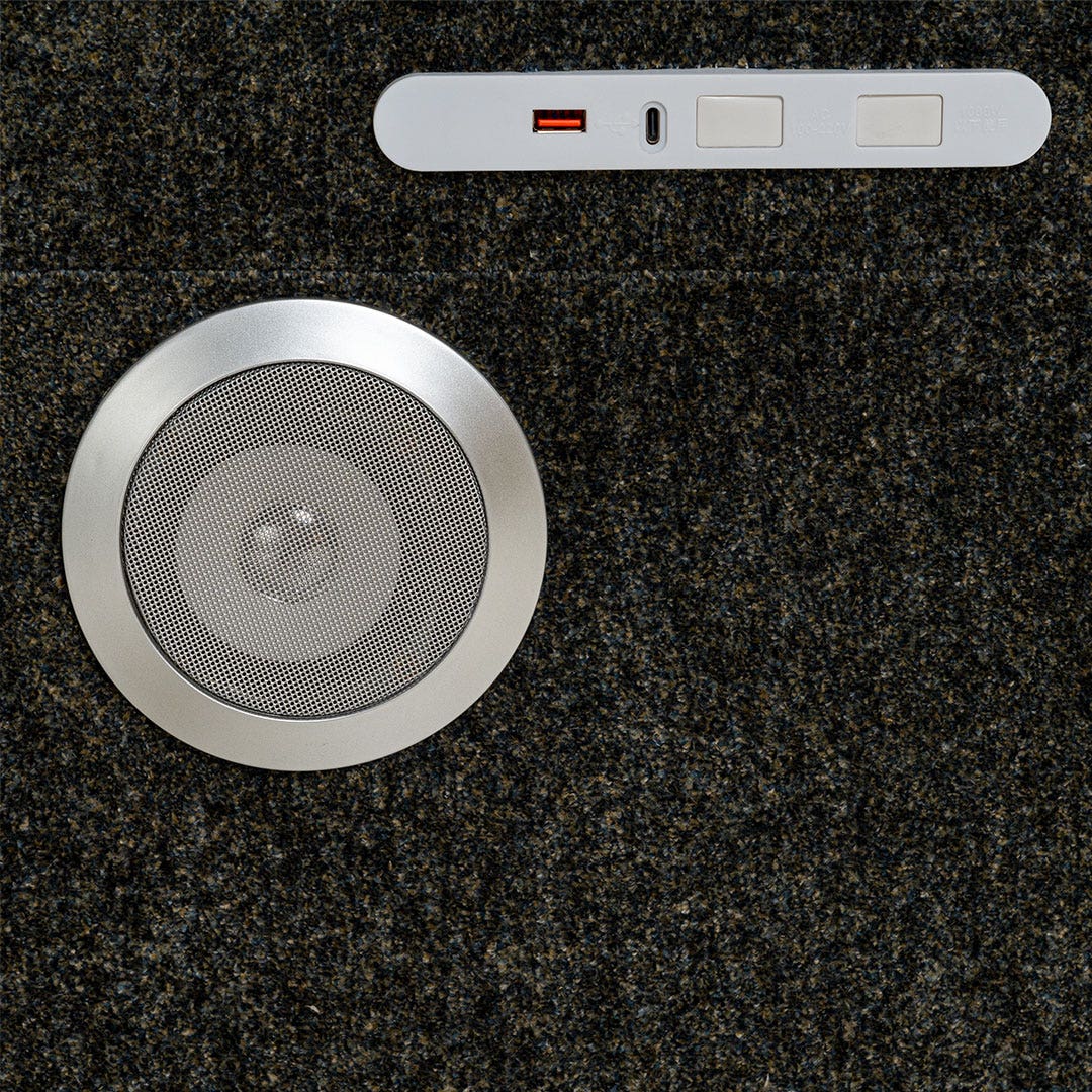 Alameda Smart Bedside Table Green