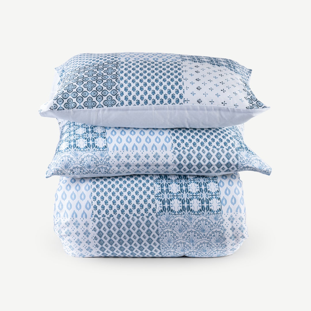 Alara Printed Comforter Set -Coral