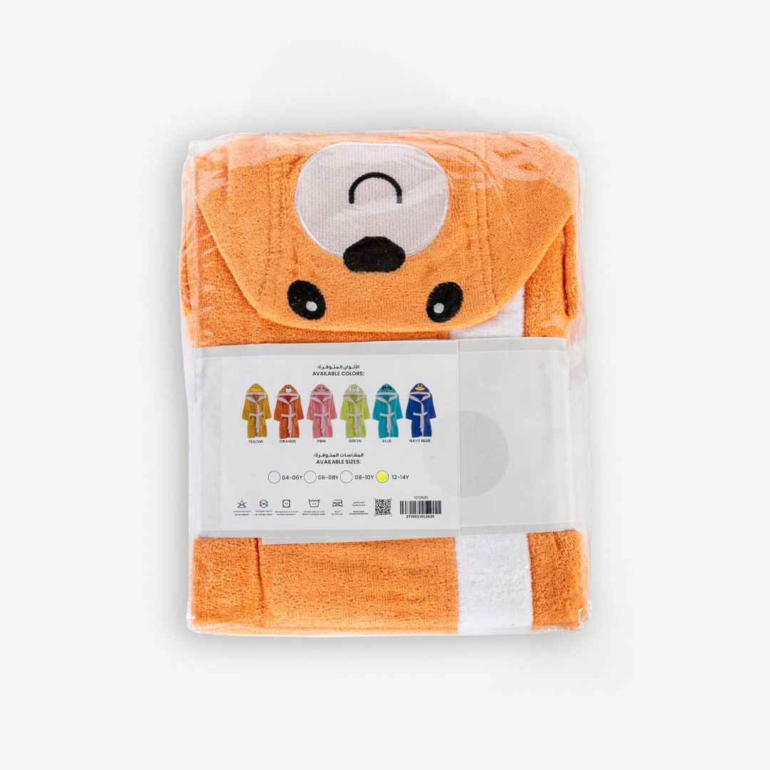 Alby Kids Bathrobe 12-14yrs -Orange