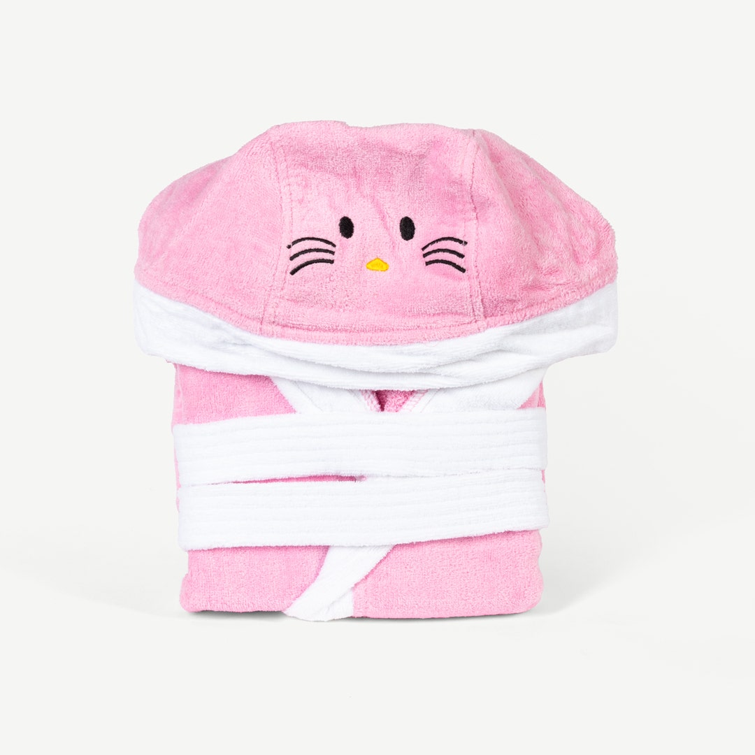 Alby Kids Bathrobe 6-8yrs -Pink