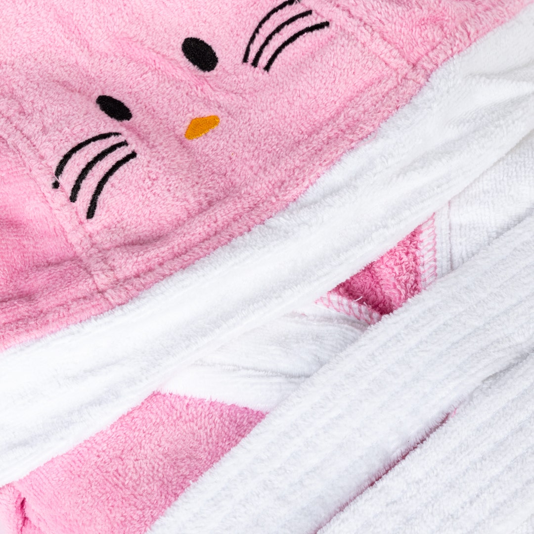 Alby Kids Bathrobe 6-8yrs -Pink