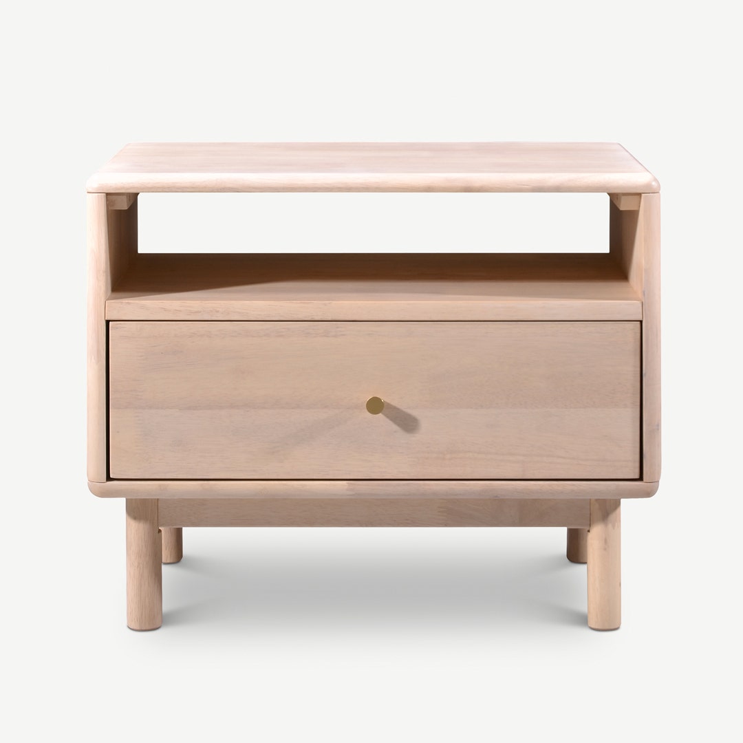 Alira Bedside Table Milk Oak