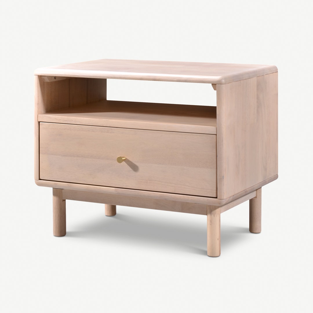 Alira Bedside Table Milk Oak