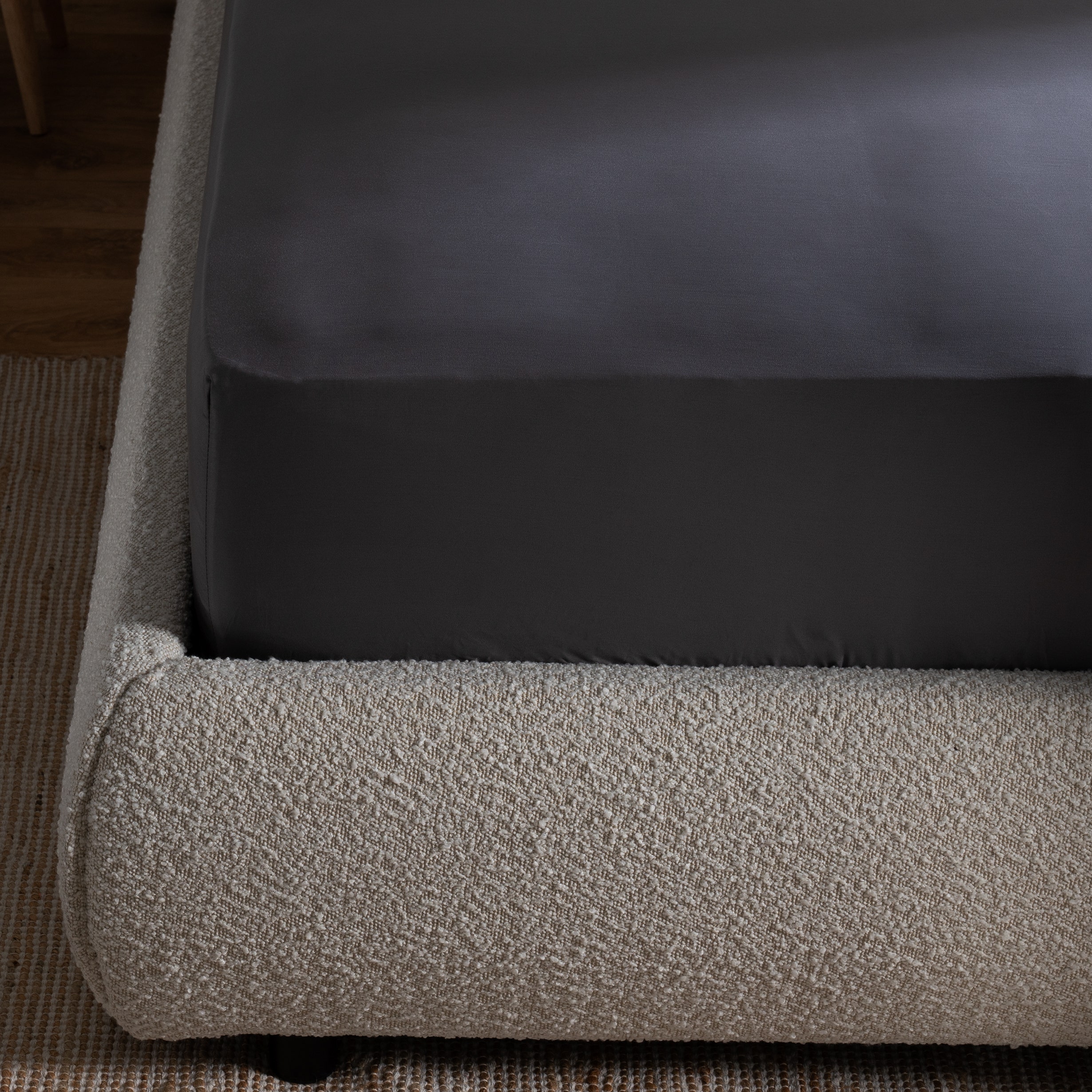 Allergy Relief Fitted Sheet 160x200cm -Smokey