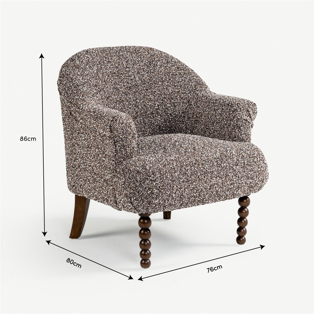 Alpine Accent Chair Brown