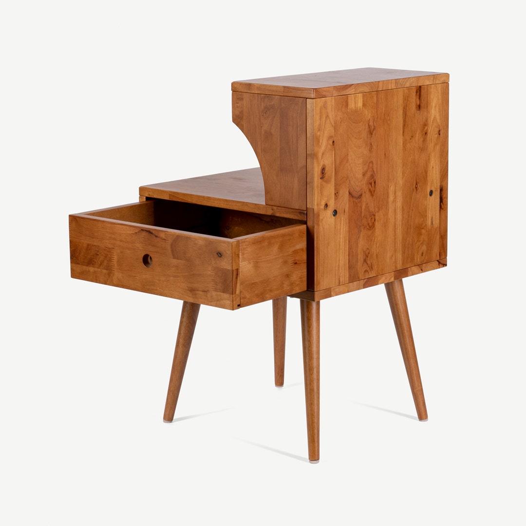 Amani Bedside Table Walnut