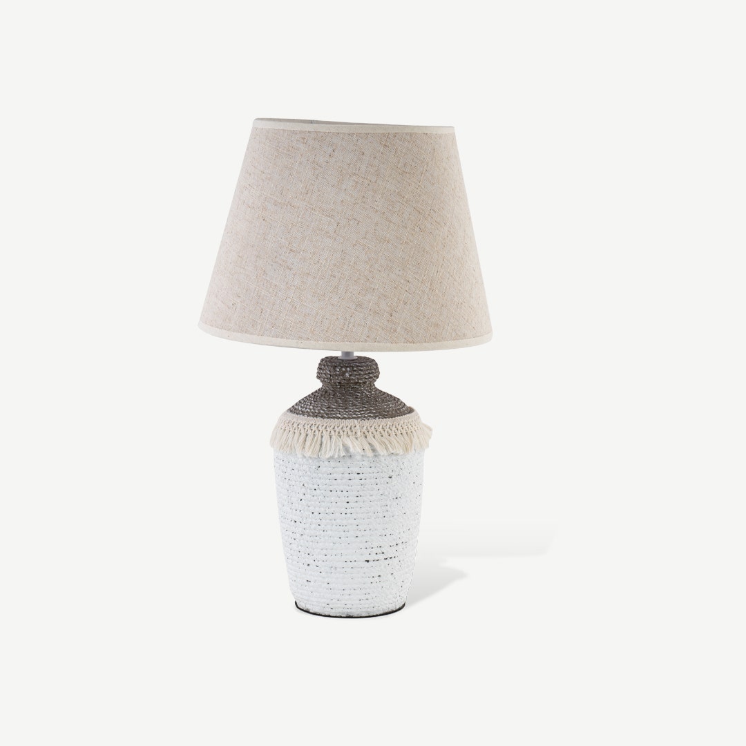 Cement shop table lamp