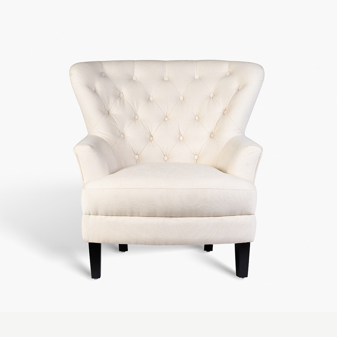 Ivory deals accent chair