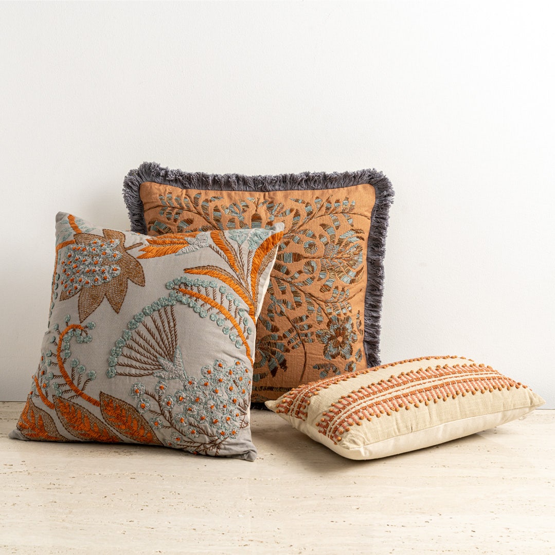 Aniza Embroidered Cushion - 30x50cm