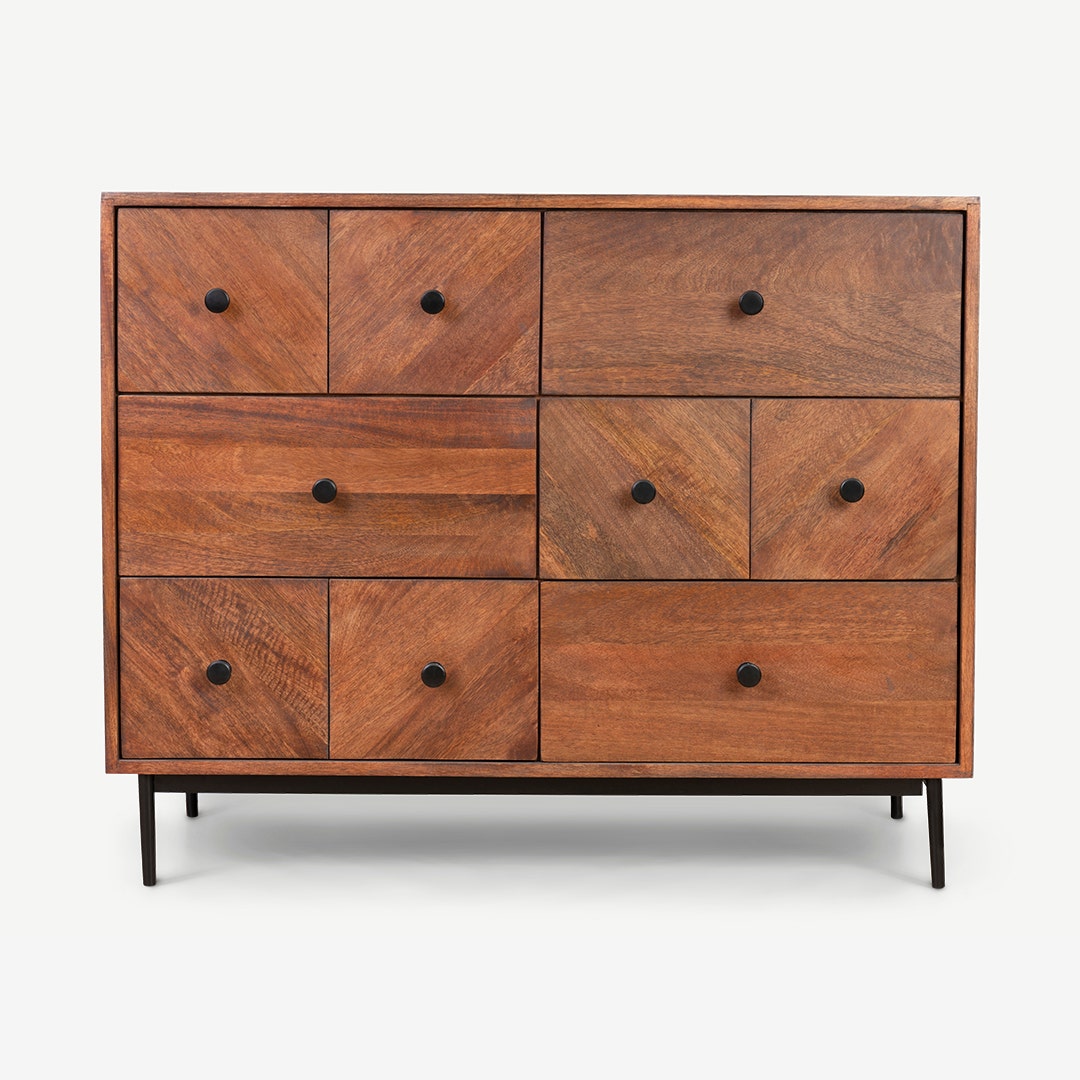 Dark walnut hotsell chest of drawers