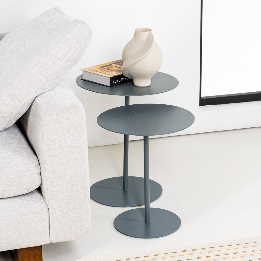 Anslie Set Of End Table Grey