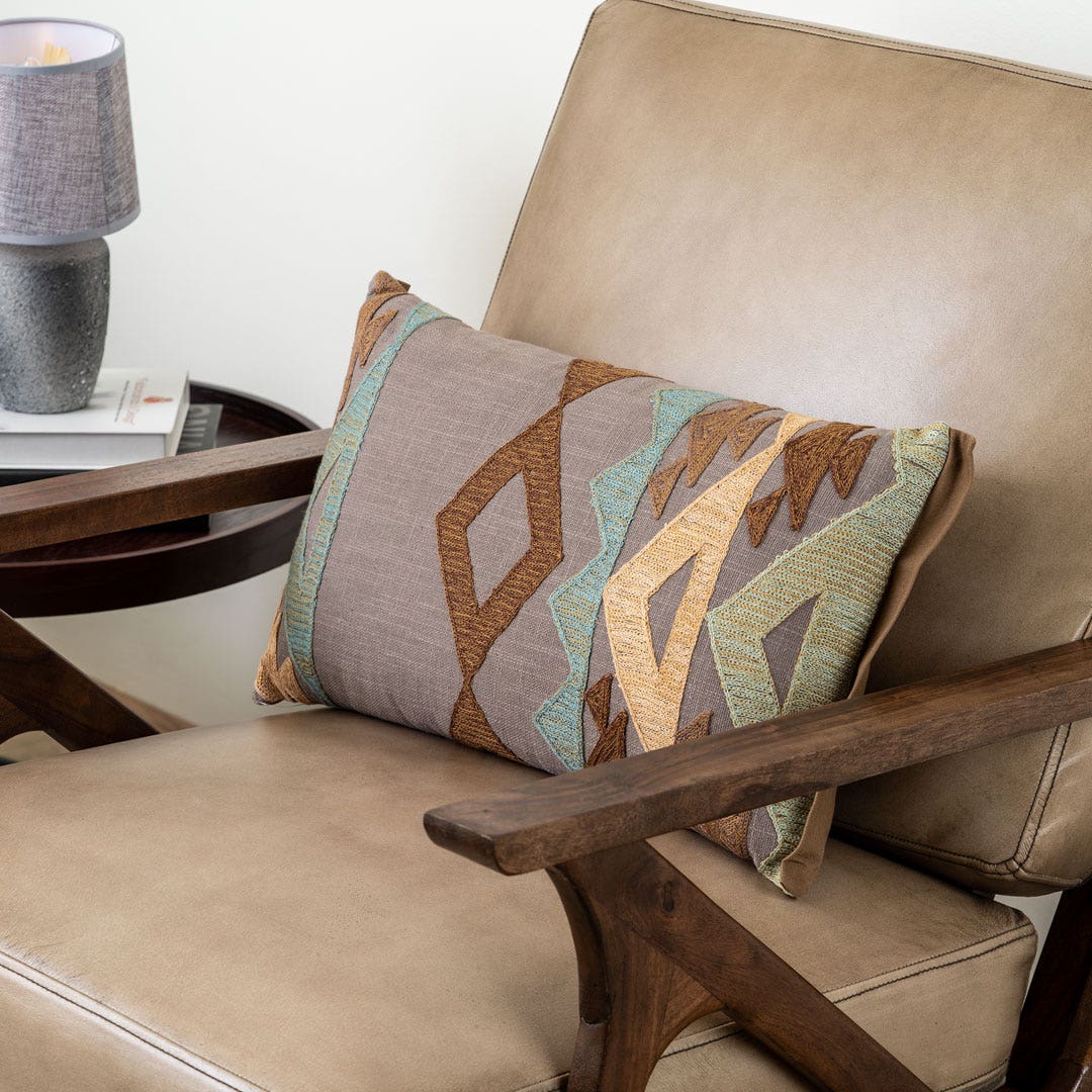 Aramis Embroidered Cushion 30x50cm