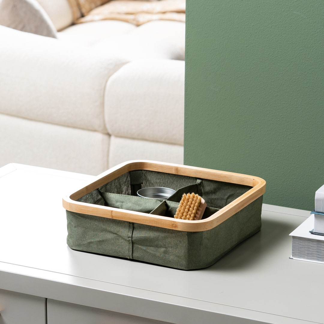 Arcano Foldable Basket Sage -30x9cm