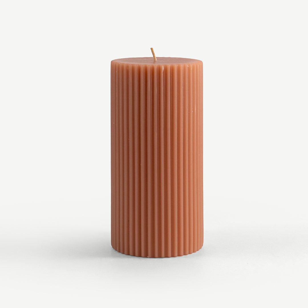 Arcelia Pillar Candle-Coral 650gm