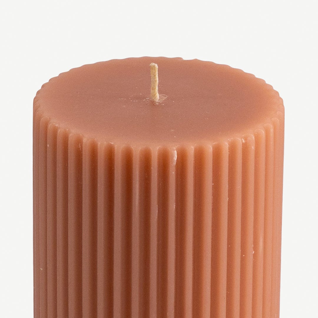 Arcelia Pillar Candle-Coral 650gm