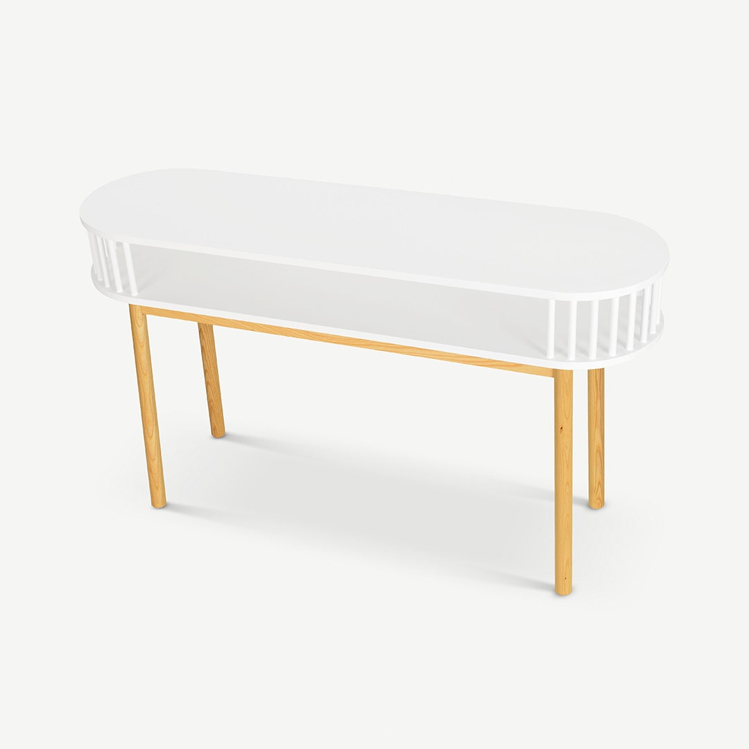 أريانا طاولة كونسول - أبيض