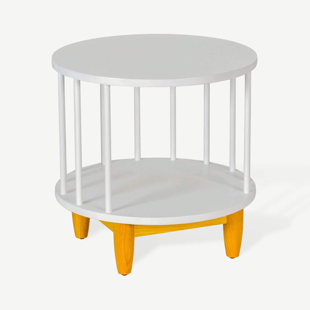 Aryana End Table White