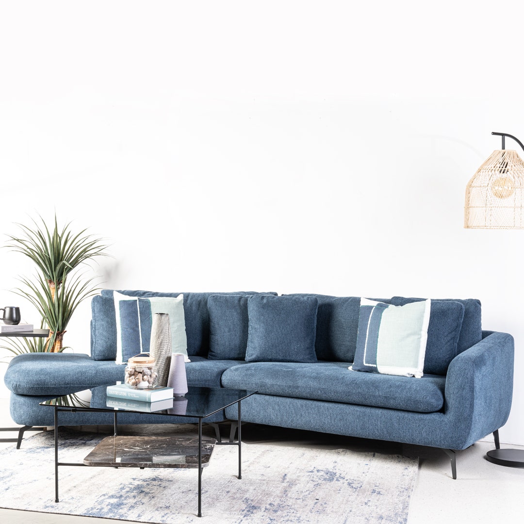 Buy Avaleen Left Corner Sofa Navy Blue Online at Best Price in UAE OC Home