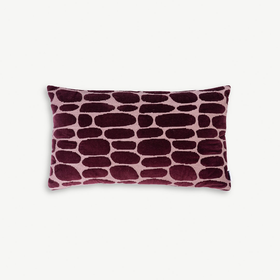 Avaya Velvet Quilted & Emb Cushion Multicolor