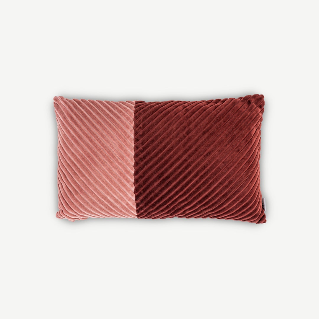 Avaya Velvet Stripes Patchwork Cushion