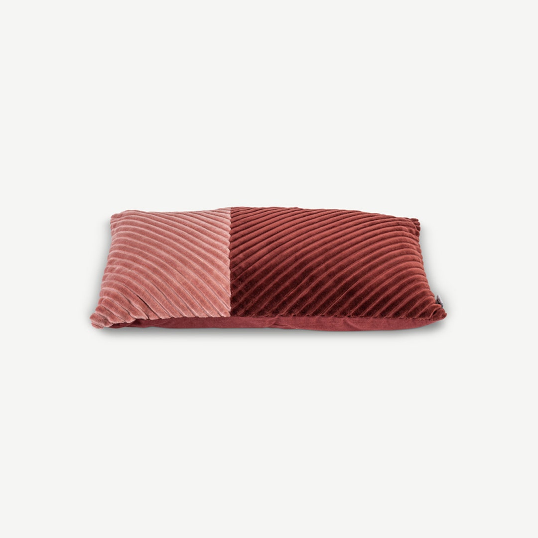Avaya Velvet Stripes Patchwork Cushion