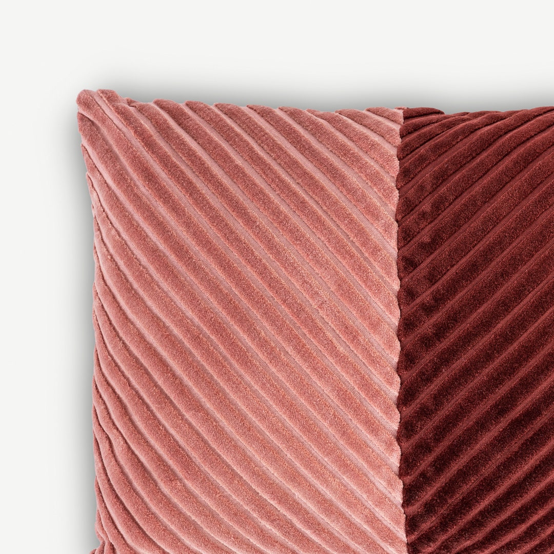 Avaya Velvet Stripes Patchwork Cushion