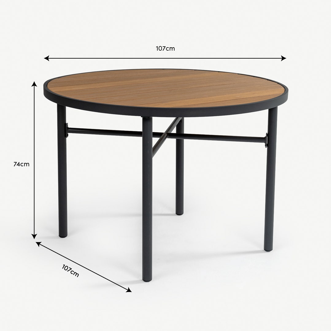 Aveline 4 Seater Dining Table Natural