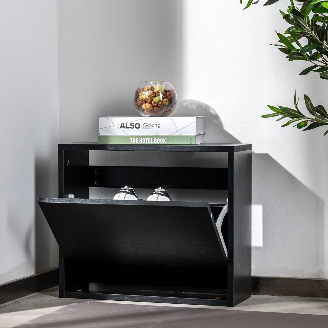 Averie 1 Shoe Rack Black