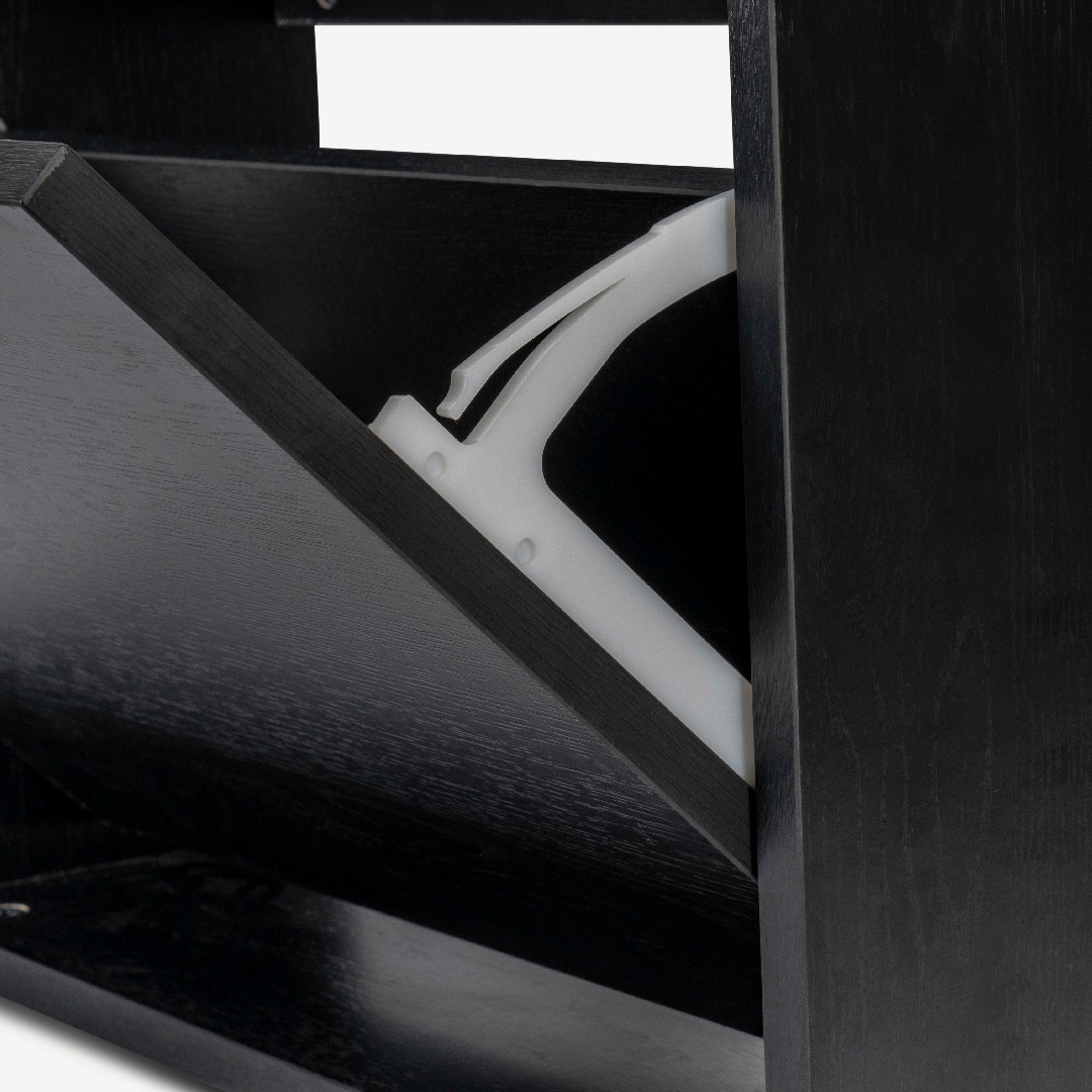 Shoe rack black online