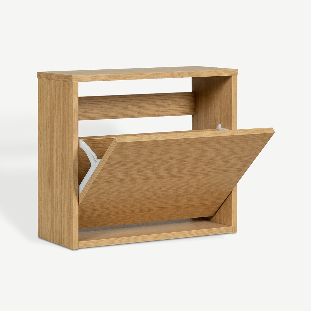 Averie 1 Shoe Rack Light Oak