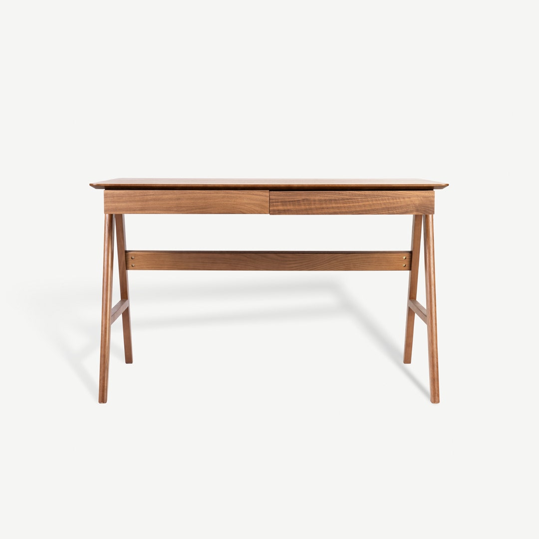 Dark walnut hot sale desk