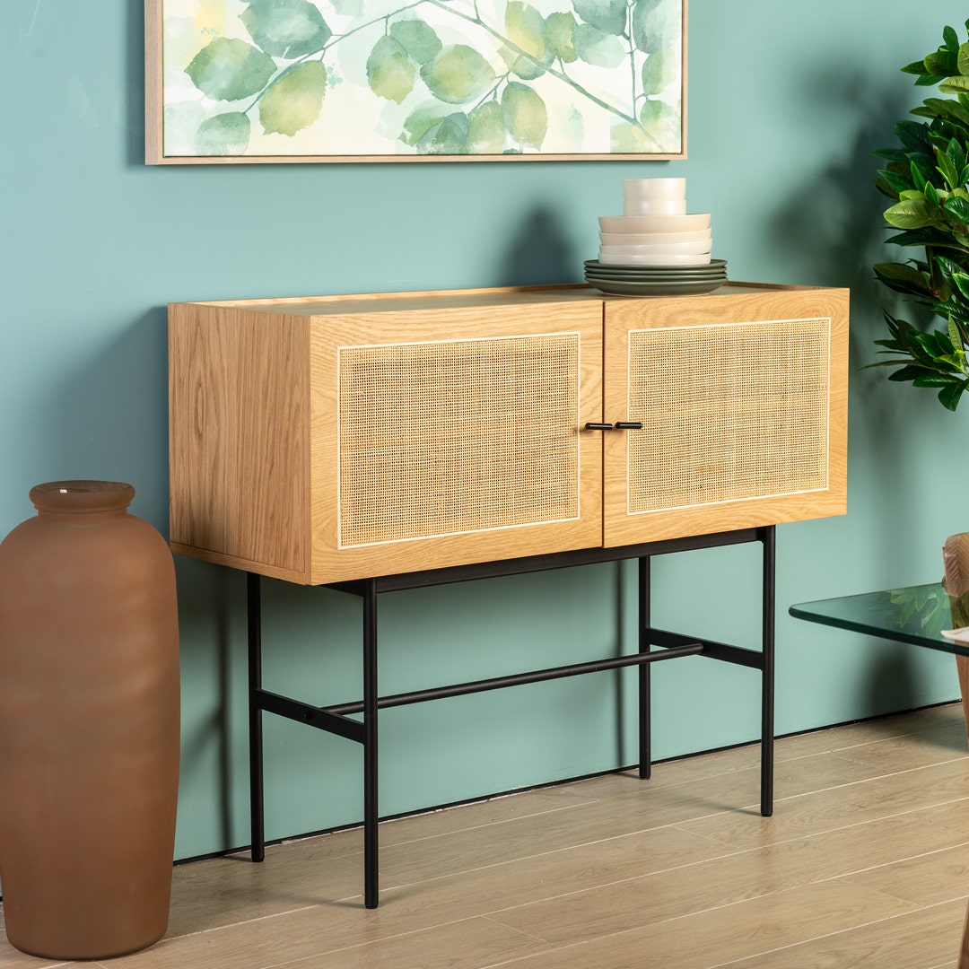 Bali Display Cabinet Oak