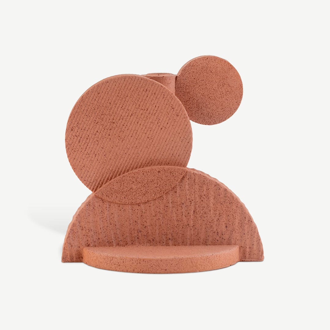 Barcelona Taper Candle Holder -P/ Red