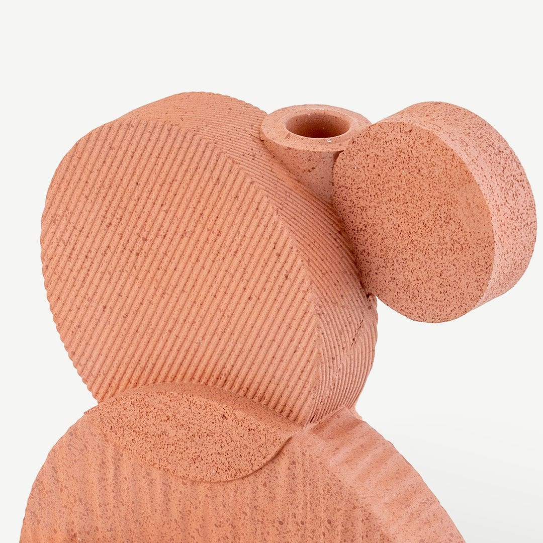 Barcelona Taper Candle Holder -P/ Red