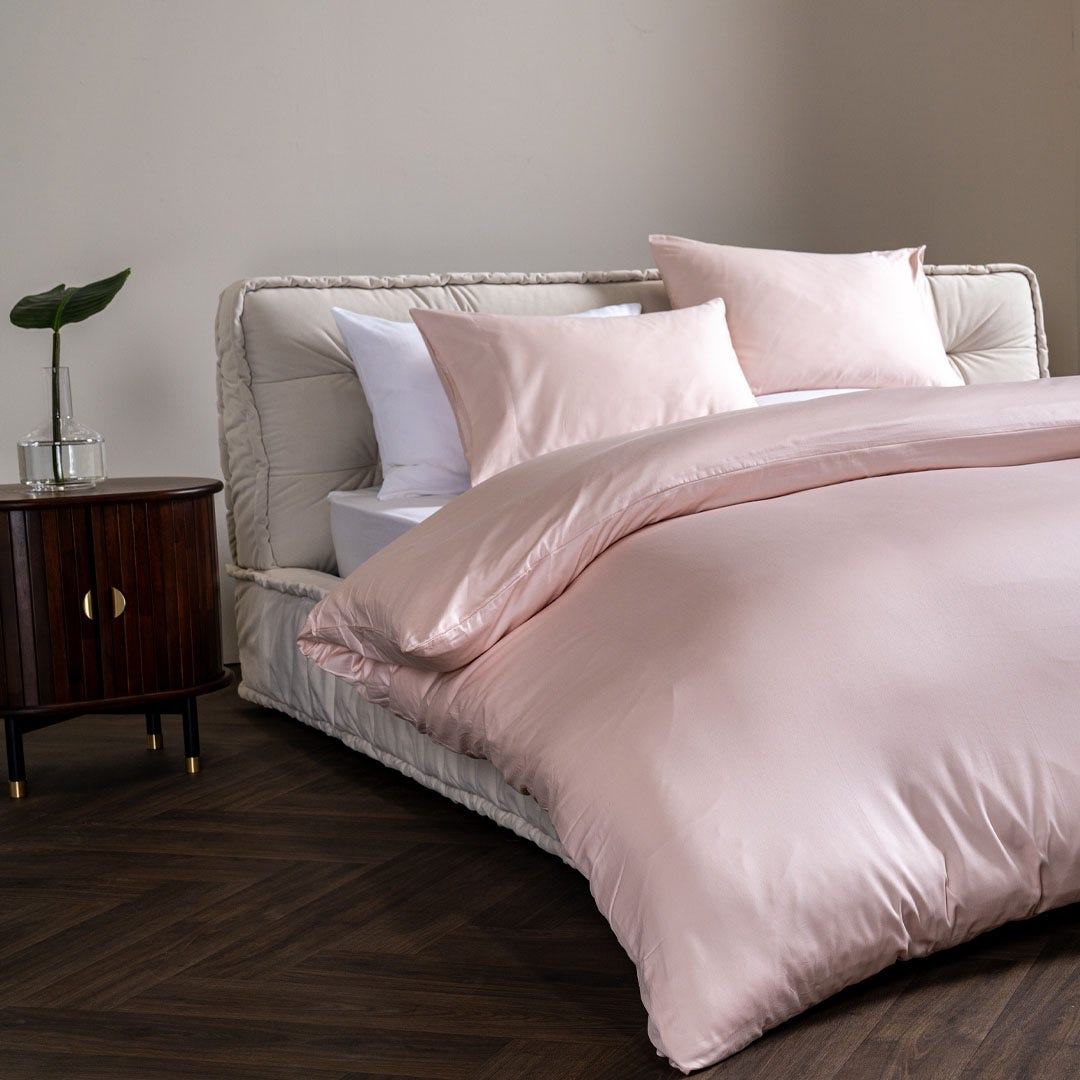Beauty Duvet Cover Set 160x200cm -Blush