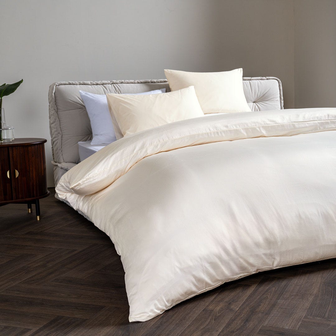 Beauty Duvet Cover Set 220x260cm -Ivory