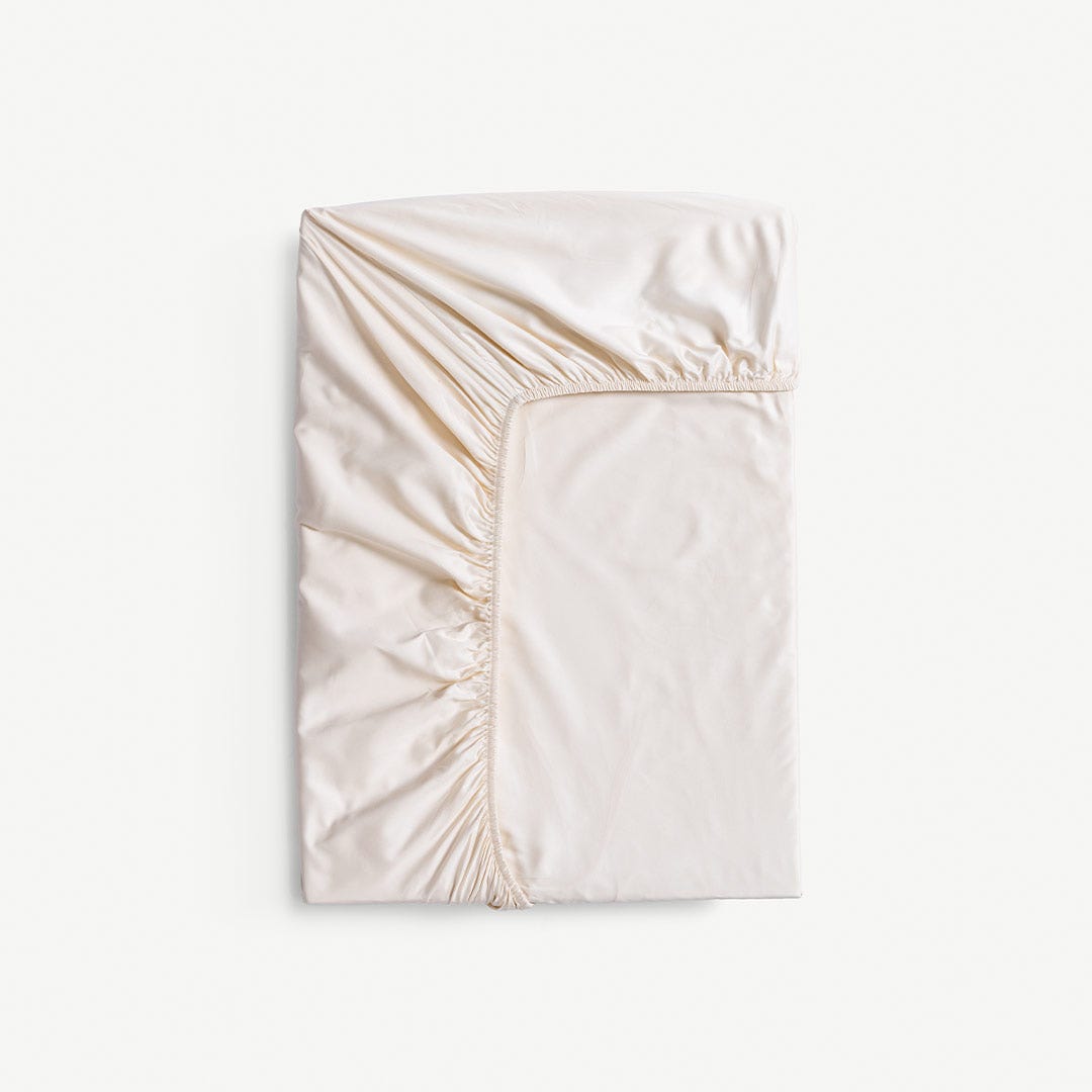 Beauty Fitted Sheet 120x200cm -Ivory