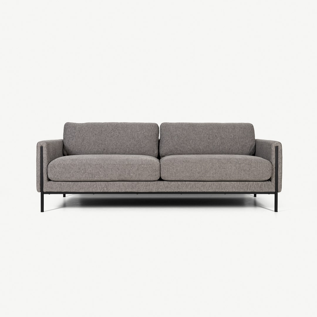 Berlin 3 Seater Sofa Grey